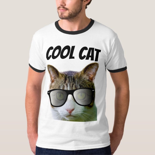 COOL CAT MEN'S T-Shirts Sunglasses (Front)