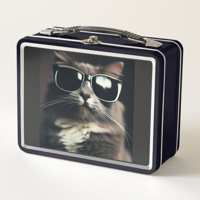 Cool Cat Metal Lunchbox (Front)