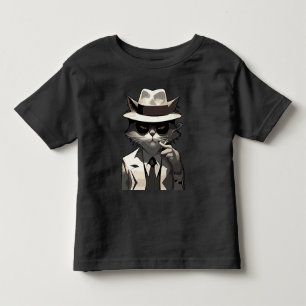 Cool Cat Noir: Suave and Mysterious Feline Toddler T-Shirt