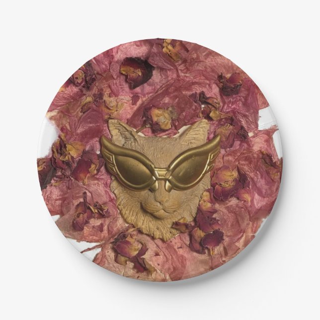 Cool Cat Paper Plate (Front)