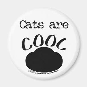 Cool Cat-Paw Print Magnet