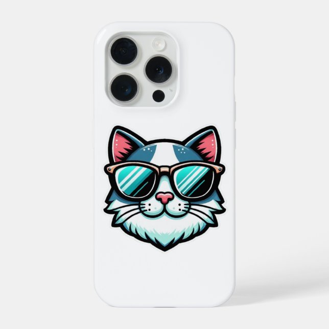 Cool Cat Phone Case – Trendy Feline Tech Style (Back)