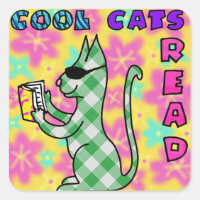 Cool Cat Reading Incentive Reward Stickers