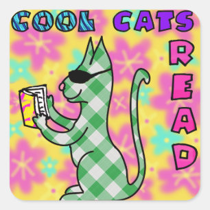 Cool Cat Reading Incentive Reward Stickers