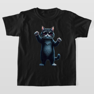 Cool Cat Rock Dancer Tee   Funny Animal Music Gift