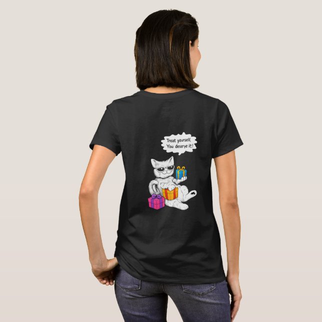 Cool Cat Self-Care Vibes T-Shirt (Back Full)