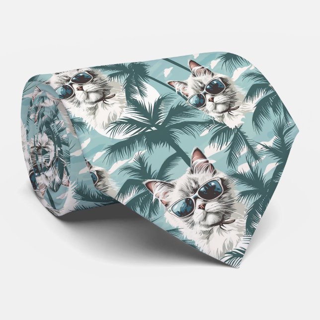Cool Cat  Tie (Rolled)