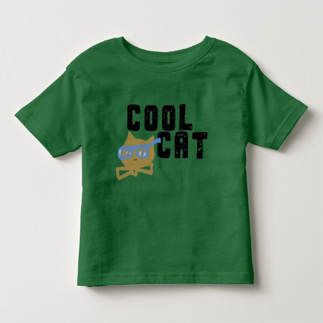 Cool Cat Toddler T-Shirt (Front)