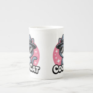 Cool Cat Vibes Bone China Mug