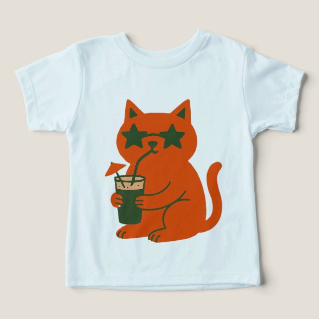 Cool Cat Vibes – Tropical Chill in Style (Design Front)