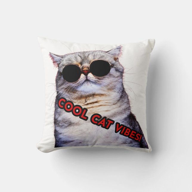 COOL CAT VIBES's Pillow! Cushion (Front)