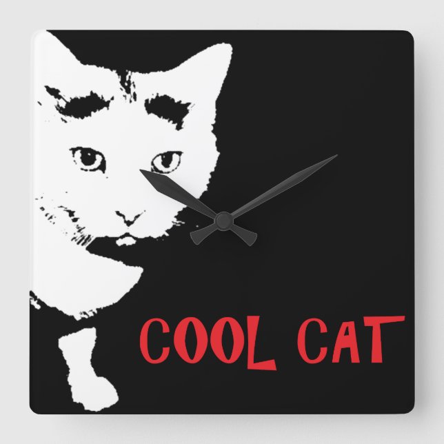 COOL CAT WALL CLOCK (Front)