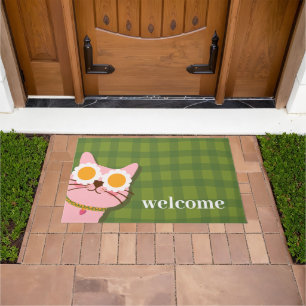 Cool Cat Welcome Mat