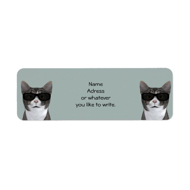 Cool Cat With Black Sunglasses (Front)