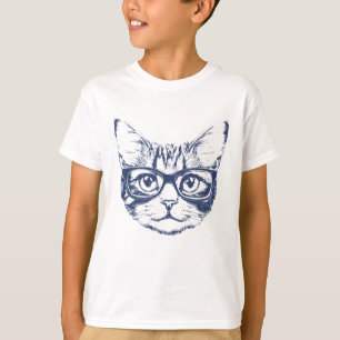Cool Cat with Glasses  T-Shirt