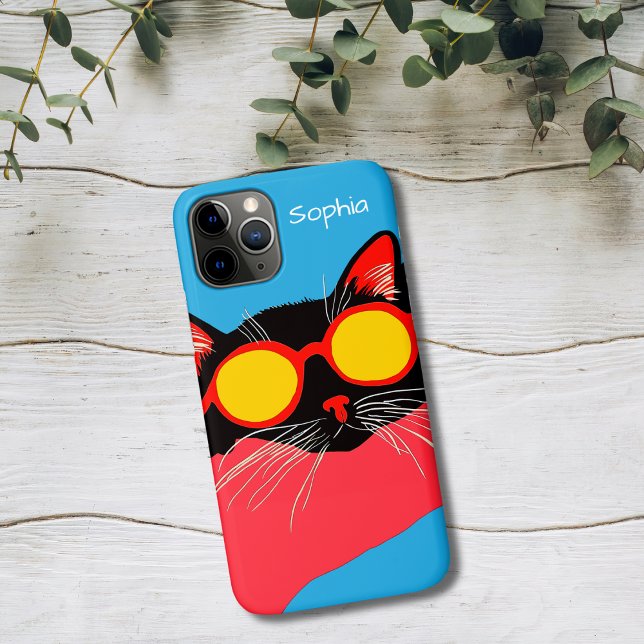 Cool Cat with Shades Case-Mate iPhone Case (Creator Uploaded)
