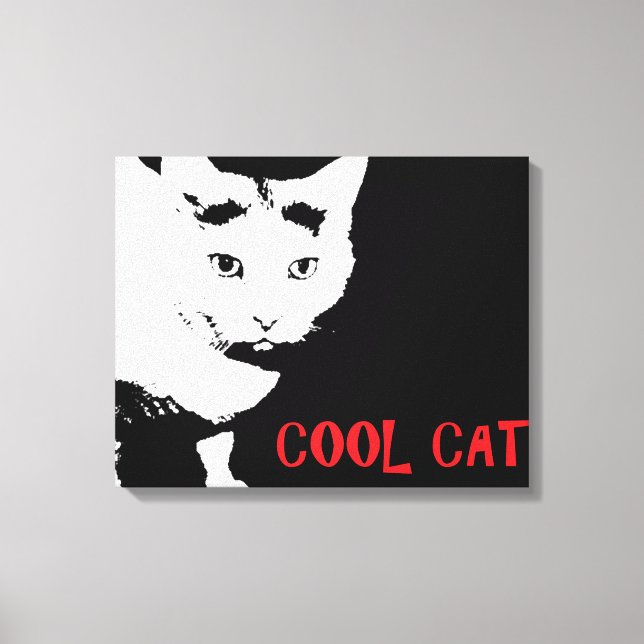COOL CAT WRAPPED CANVAS PRINT (Front)