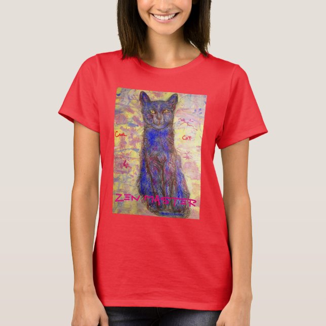 cool cat zen master T-Shirt (Front)