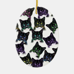 Cool Cats Ceramic Tree Decoration