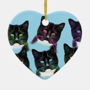 Cool Cats Ceramic Tree Decoration