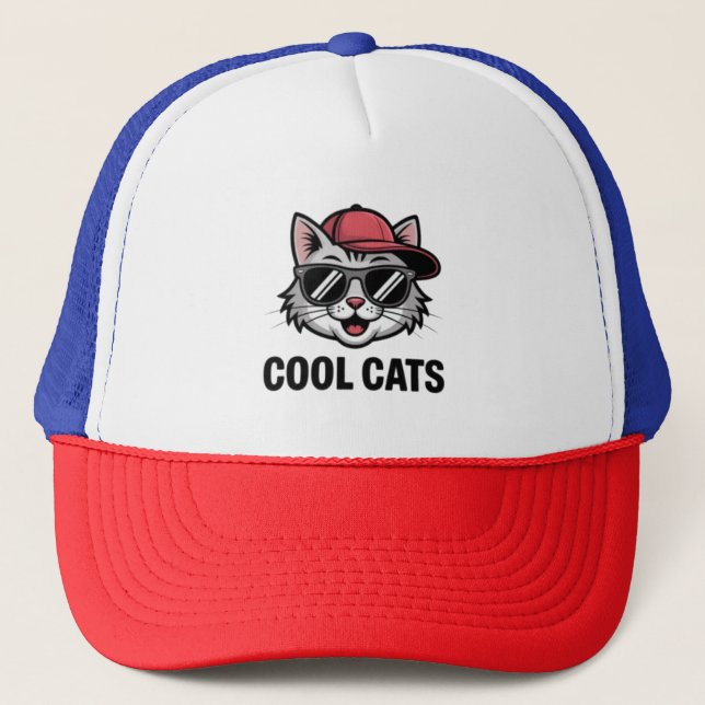 Cool Cats Club Trucker Hat (Front)