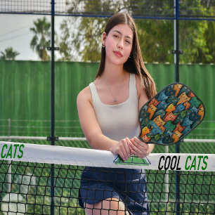 Cool Cats Colourful Pickleball Paddle