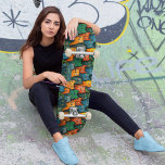 Cool Cats Colourful Skateboard<br><div class="desc">This Cool design with a carefully crafted seamless pattern with multi colour cats in shades of orange, yellow, red, blue, and green with dark shading will make your skateboard stand out in the crowd. Personalise the deck with your text, and let your cool cat board be the sunshine on the...</div>
