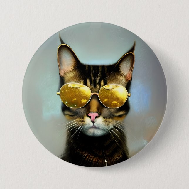Cool Cats for stylish people 7.5 Cm Round Badge (Front)