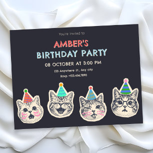 Cool cats invitation