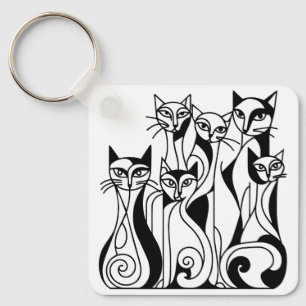 Cool Cats Key Ring