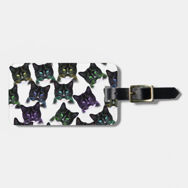 Cool Cats Luggage Tag (Front Horizontal)