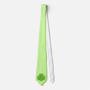 Cool Celtic Knot Shamrock Tie