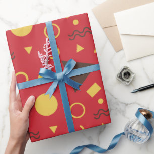 Cool Cheerful Shimmering Celebration Birthday Wrapping Paper