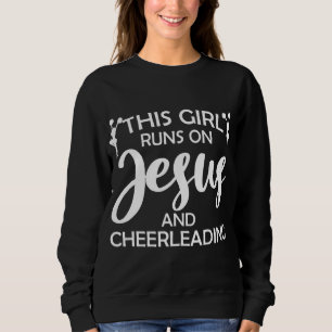 Cool Cheerleader Art For Women Girl Cheerleading J Sweatshirt