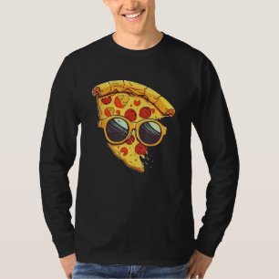 Cool Cheesy Pepperoni Pizza Wearing Sunglasses T-Shirt