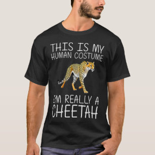 Cool Cheetah Art For Kid Zoo Animal Safari T-Shirt