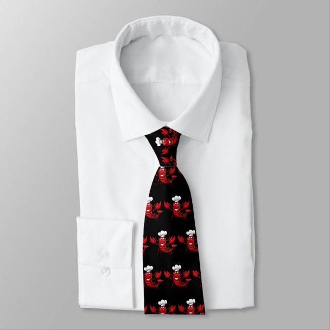 Cool chef lobster tiled pattern tie (Tied)