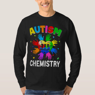Cool Chemistry Autism Awareness Heart Puzzle Raisi T-Shirt