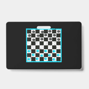 Cool Chess Board Halloween Costume  Funny Lazy DIY ID Badge