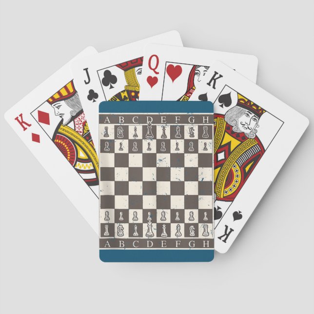 Cool Chess Board Halloween Costume  Funny Lazy Playing Cards (Back)