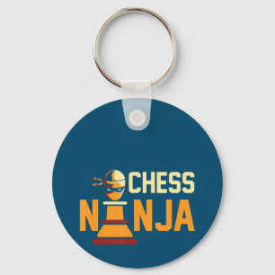 Cool Chess Ninja Chess Lovers Gift Key Ring