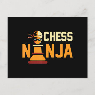 Cool Chess Ninja Chess Lovers Gift Postcard