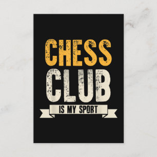 Cool Chess Player Lover Birthday Gift Chess Club Enclosure Card