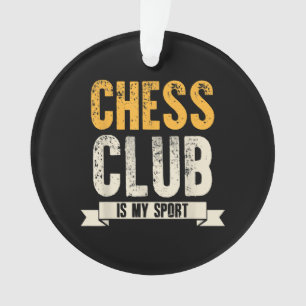 Cool Chess Player Lover Birthday Gift Chess Club Ornament