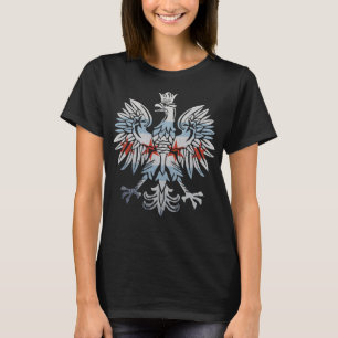 Cool Chicago Flag Polish Eagle Funny Illinois Embl T-Shirt