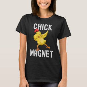 Cool Chick Magnet Dabbing Chicken Happy Easter T-Shirt