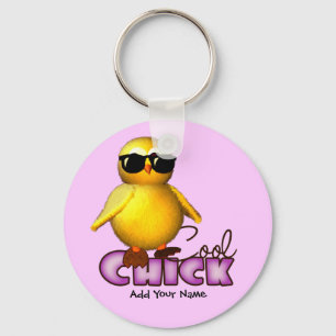 Cool Chick Personalised Keychain