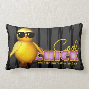 Cool Chick Personalised Lumbar Cushion