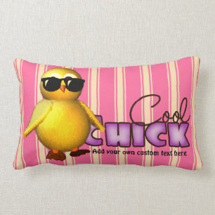 Cool Chick Personalised Lumbar Cushion