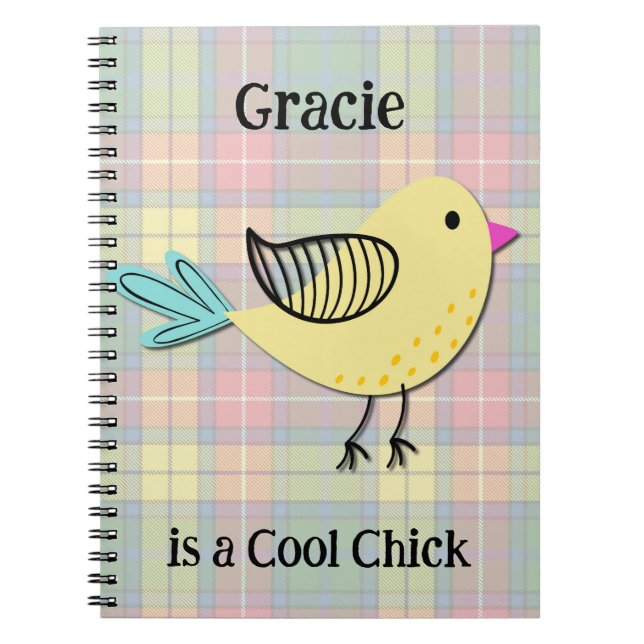 Cool Chick Retro Fun Journal Notebook (Front)